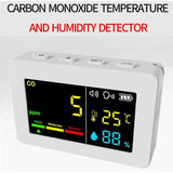 3-in-1 Portable Air Quality Meter, CO, Temperature and Humidity, Color Screen, Carbon Monoxide Detector with Voice Alarm and Battery Display In Australia - Darrahopens