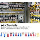 300 Pcs Cold Pressed Pre-Insulated Round Terminals Electrical Wire Terminal Connector