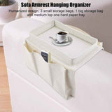 Sofa Chair Armrest Organizer, Non-Slip Armrest Organizer for Phone, Book, Magazines, TV Remote Control, Beige In Australia - Darrahopens