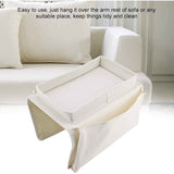 Sofa Chair Armrest Organizer, Non-Slip Armrest Organizer for Phone, Book, Magazines, TV Remote Control, Beige In Australia - Darrahopens
