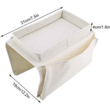 Sofa Chair Armrest Organizer, Non-Slip Armrest Organizer for Phone, Book, Magazines, TV Remote Control, Beige In Australia - Darrahopens