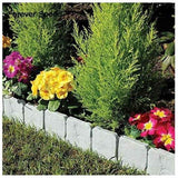 20 Pcs Garden Edging Lawn Edging Stone Effect Fence Lawn Edge Grey Decorative Garden Edging, 5 m In Australia - Darrahopens