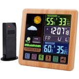 Wireless Weather Clock, Multifunctional Color Screen Clock, Home Touchscreen Thermometer and Hygrometer Alarm Clock In Australia - Darrahopens