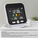 High Precision Air Quality Monitor CO2 400-5000 ppm, Desktop Temperature and Humidity Detector