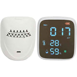 Indoor PM2.5 Air Quality Monitor, Mini Portable Smart Sensor, Temperature and Humidity Tester with Built-in Alarm