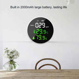 Indoor Air Quality Monitor PM2.5, Mini Portable Smart Sensor, Temperature and Humidity Tester In Australia - Darrahopens