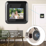 Door Viewer Peephole, Battery Operated Door Viewer, 145 Degree Wide Angle HD Security Apartment for Home