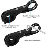 Bicycle Handlebar Extender, Multifunctional Double Bicycle Handlebar, Aluminum Alloy Bracket, Extension Frame, Flashlight Holder, 20 cm In Australia - Darrahopens