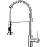 Kitchen Faucet, Kitchen Mixer Tap with 360 Degree Swivel High Arc Sink Sprayer Pull Down Sprayer 2 Modes, Stainless Steel In Australia - Darrahopens