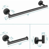 4 Pcs Bathroom Hardware Set, Matte Black Bathroom In Australia - Darrahopens