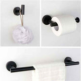 4 Pcs Bathroom Hardware Set, Matte Black Bathroom In Australia - Darrahopens