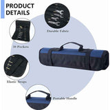 Roll-up Tool Bag with 38 Pockets, Tool Storage Bag, Screwdriver Bag, Ideal for Outdoor Use, Blue In Australia - Darrahopens