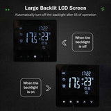 Smart Thermostat Temperature Controller for Electric Heating LCD Display Touch Screen Weekly Programmable Floor Heating Thermostats for Home Office