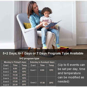 16A Programmable Electric Underfloor Heating Thermostat with Sensor Digital Room Thermostat Underfloor Heating Controller LCD Touch Screen In Australia - Darrahopens