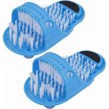 2 Pcs Shower Foot Scrubber, Day and Shower Foot Brush Bathroom Foot Massager Slippers Cleaner with Non-Slip Suction Cups for Shower SPA Massage In Australia - Darrahopens