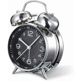 Loud Alarm Clock for Adults Heavy Sleepers, Silent Quartz with Backlight, Twin Bell, Grey, 4 Inch In Australia - Darrahopens