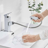 Basin Mixer Tap with Pull-Out Spray Chrome Modern Bathroom Sink Faucet for Washbasin and Basin In Australia - Darrahopens