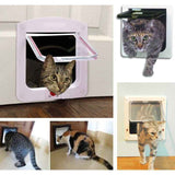 Cat Flap for Cats Dogs Small Cat Flap Door Microchip 4 Way Lockable Easy to Install In Australia - Darrahopens