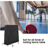 Table Tennis Table Cover, Waterproof Ping Pong Table Cover for Outdoor and Indoor, Anti-UV and Windproof, 165 x 70 x 185 cm