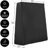 Table Tennis Table Cover, Waterproof Ping Pong Table Cover for Outdoor and Indoor, Anti-UV and Windproof, 165 x 70 x 185 cm