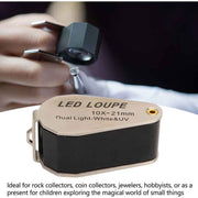 10X Jeweler Loupe, Professional Handheld Magnifier with LED Light for Jewelry, Plants, Coins, Watches In Australia - Darrahopens