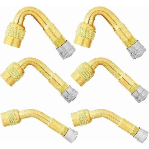 6 Pcs Tire Valve Extension, 45 Degree, 90 Degree, 135 Degree Tire Valve Extension Adapter Connector Elbow Extender, Angled Inflator Nozzle for Car In Australia - Darrahopens