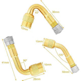 6 Pcs Tire Valve Extension, 45 Degree, 90 Degree, 135 Degree Tire Valve Extension Adapter Connector Elbow Extender, Angled Inflator Nozzle for Car