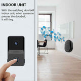 1 Pcs Wireless Remote Video Doorbell Smart Home Intercom HD Night Vision WiFi Charging Smart Doorbell Two-Way Talk APP Control In Australia - Darrahopens