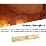 Sauna Hourglass, 15 Minutes Sauna Hourglass, Wooden Hourglass, Sauna Accessories with 2 Screws, for Saunas, Steam, Showers White Sand In Australia - Darrahopens