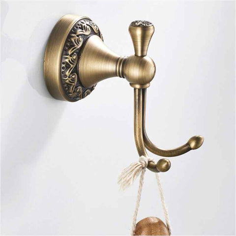 Bathroom Hardware Pendant European Base Wall Hook Brass Retro In Australia - Darrahopens