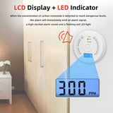 2 Pack Carbon Monoxide Detector Battery Operated with Digital LCD Display for Home Kitchen Restaurant Hotel Office, Batteries Not Included In Australia - Darrahopens