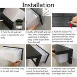 Modern Outdoor Wall Light LED 12W Waterproof IP65 Anthracite Aluminum Lighting Decoration Light for Yard Garden Patio Near Wall Path In Australia - Darrahopens