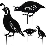 Outdoor Metal Garden Decor, Quail Farm Garden Art Metal Statues Decor Garden Decoration Lawn Path Sidewalk Garden, European Retro Style In Australia - Darrahopens