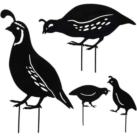 Outdoor Metal Garden Decor, Quail Farm Garden Art Metal Statues Decor Garden Decoration Lawn Path Sidewalk Garden, European Retro Style In Australia - Darrahopens