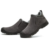 Slip-on Welding Safety Shoes, Non-Slip Rubber Sole, Abrasion Resistant Anti-Scald Work Shoes for Welders, Grey, 38EU In Australia - Darrahopens