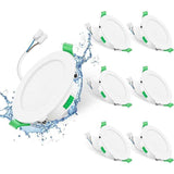 6 Pack Recessed LED Spotlight, 230V, 7W, Dimmable, Ip44. Recessed Spotlights for Bathroom and Kitchen, 3000K 4000K 6500K Recessed Spotlights, 68 mm In Australia - Darrahopens