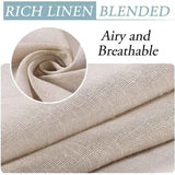 2 Pcs Outdoor Curtain, Patio Curtain, Detachable Sticky Tab Top for Easy and Non-Slip Hanging, Waterproof Outdoor Decking, Natural, 132 x 213 cm In Australia - Darrahopens