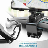 360 Degree Rotating Car Phone Holder, Dashboard Mount for GPS and Smartphones, Black, 4-7 Inch In Australia - Darrahopens