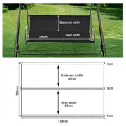 1 Pcs Grey, Swing Chair Seat Cover, Garden Swing Canvas, Waterproof Swing Seat Cover, Windproof Cover, Replacement for Outdoor Chair, 138 x 50 x 50 cm In Australia - Darrahopens