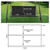 1 Pcs Grey, Swing Chair Seat Cover, Garden Swing Canvas, Waterproof Swing Seat Cover, Windproof Cover, Replacement for Outdoor Chair, 138 x 50 x 50 cm In Australia - Darrahopens