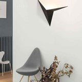3W LED Indoor Wall Light, Creative Triangle Shape, Black Wall Lamp, 3000K Warm White, Modern Metal Wall Light for Bedroom, Living Room, Staircase In Australia - Darrahopens
