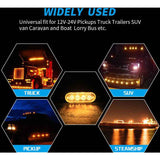 4 Pcs 4 LED Penetration Lights 12 24V Orange LED Rotating Beacon Flashing Lights Emergency Alarm Indicator Strobe Turn Signals Car Ipx-4 for Van In Australia - Darrahopens