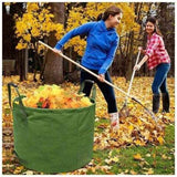 Extra-Strong Gardening Bag with Handles, Green Leaf Collection Bag with Military Canvas, H 45.7 cm, D 55.8 cm, 125 L In Australia - Darrahopens