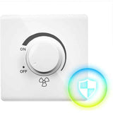 86 Type Ceiling Fan Adjustable Speed Controller Wall Switch 220V 10A White Ceiling Fan Speed Control Switch