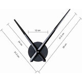 Large Wall Clock with Simple Black Hands, No Numerals, High Longitudinal Axis Clock Movement Mechanism with Long Hands, 31.5 cm In Australia - Darrahopens