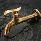 Antique Brass Tap with Lever Handle, Antique Brass Finish, G1 2 In Australia - Darrahopens