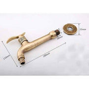Antique Brass Tap with Lever Handle, Antique Brass Finish, G1 2 In Australia - Darrahopens