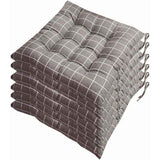 6 Pcs Chair Cushions, Decorative Cushion, Chair Cushion, Garden Cushions, 12 Stitched Details, Different Patterns, Polyester, a, 40 x 40 cm In Australia - Darrahopens