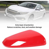 Mirror Cover with Reinforced Anti-Collision Protection and Weather Resistance Compatible with Honda Civic 2016-2021 Red Right 76201 TBA A11