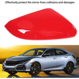 Mirror Cover with Reinforced Anti-Collision Protection and Weather Resistance Compatible with Honda Civic 2016-2021 Red Right 76201 TBA A11